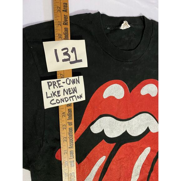 Vintage 1989 Rolling Stones Tour T-Shirt – Size Large, Single Stitch Made in USA - Picture 5 of 15